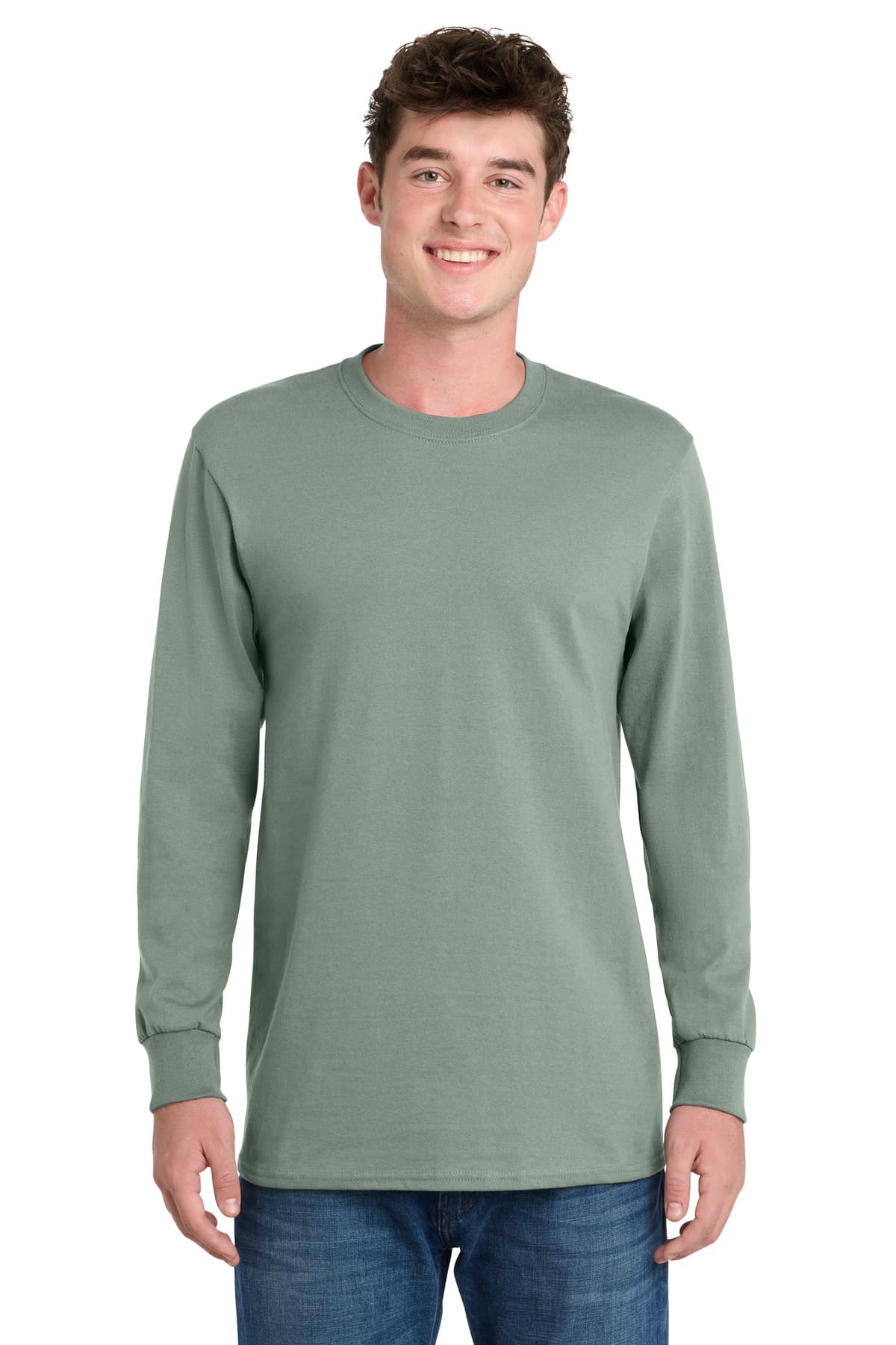 Port & Co Long Sleeve Essential Tee. PC61LS