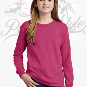 Port & Company® Youth Long Sleeve Core Cotton Tee - PC54YLS
