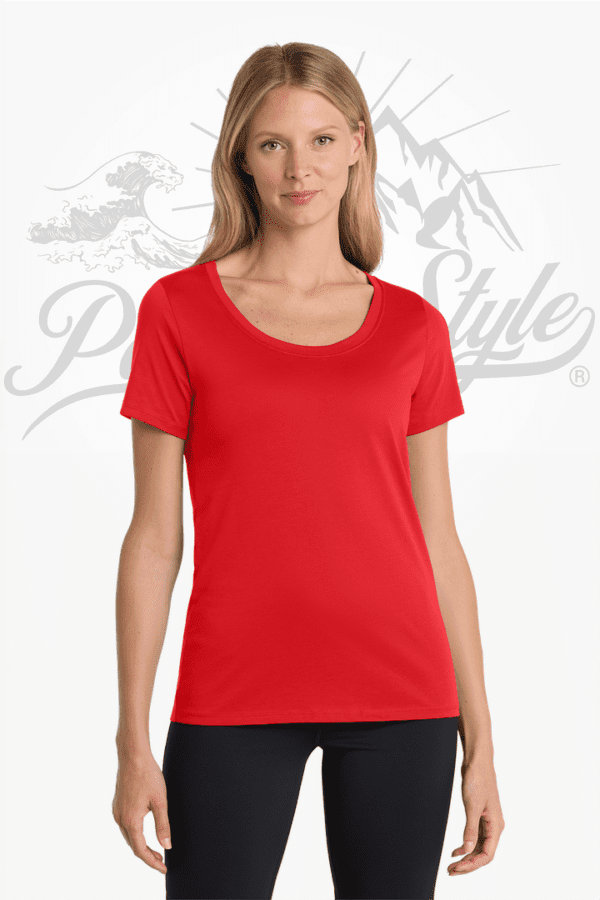 Nike® Women's Dri-FIT Cotton/Poly Scoop Neck Tee - NKBQ5234